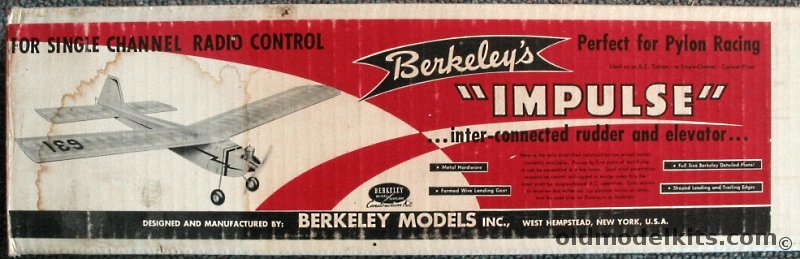 Berkeley Impulse Pylon Racer - for R/C, 16-5 plastic model kit